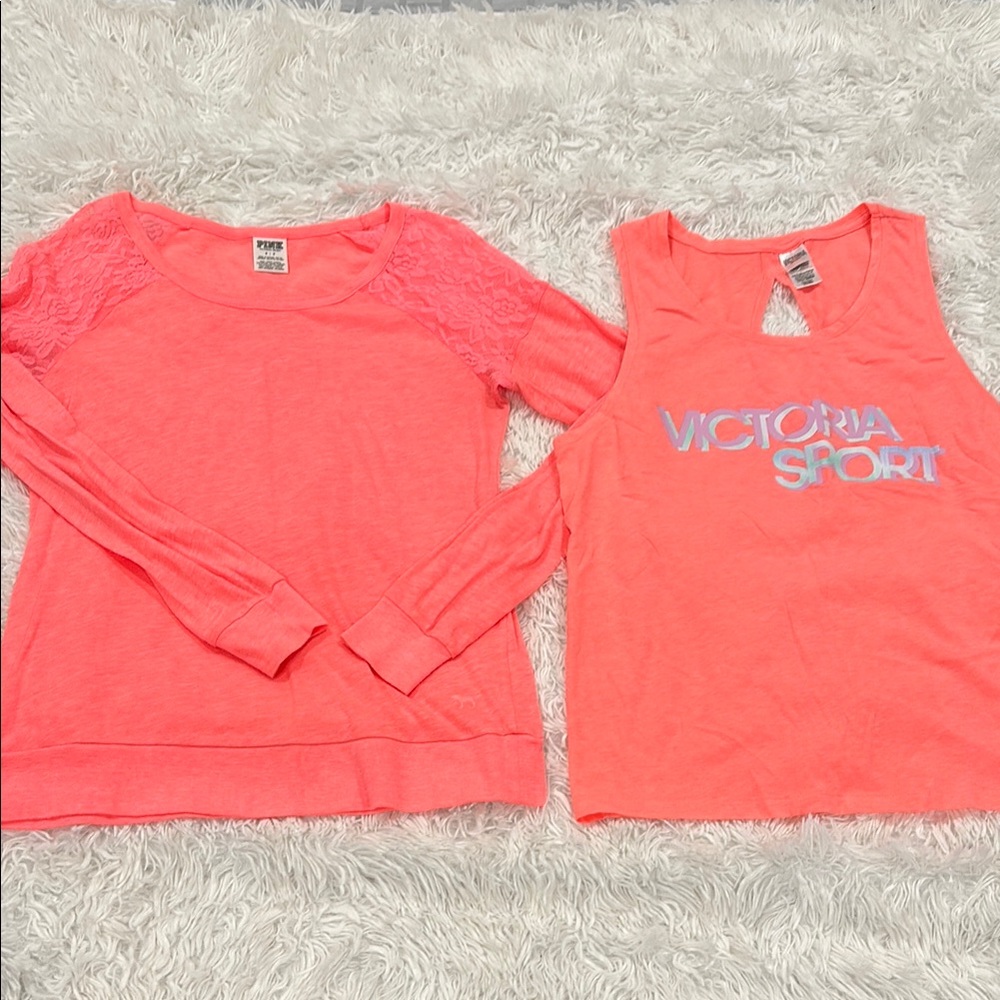 PINK and Victoria Sport top bundle size small